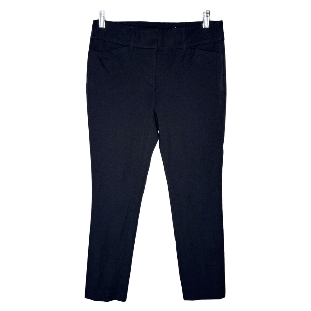 Loft Pants‎ Womens 4 Black Modern Ankle Skinny Business Career Casual Minimalist